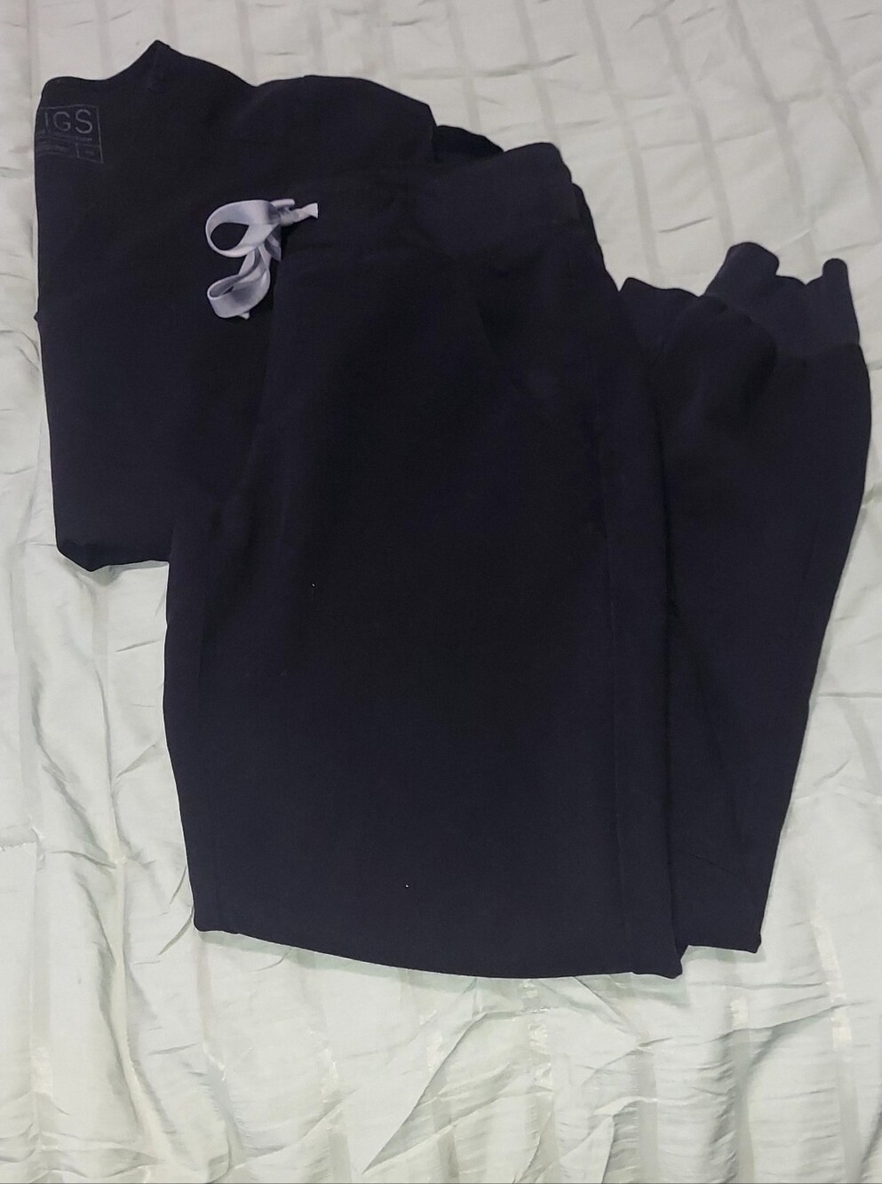 Figs XS Scrub Set Black